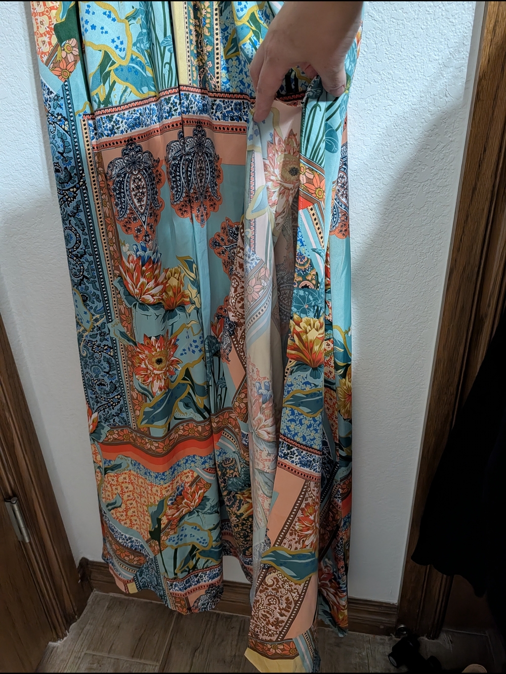 Laundry By Shelli Segal Long Silky Dress - Picture 6 of 10